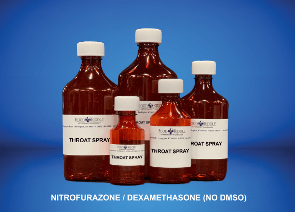 Throat Spray (Nitrofurazone/Dexamethasone) (No DMSO)