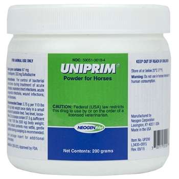 Uniprim (Sulfadiazine/Trimethoprim) Unflavored