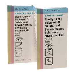 Neomycin 3.5mg/Polymyxin B 10,000U/Dexamethasone 0.1%