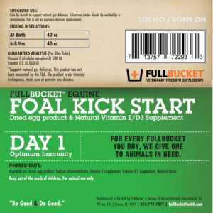 Full Bucket Foal Kick Start (Green)