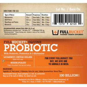 Full Bucket Probiotic (Orange)