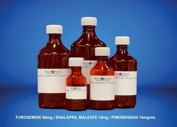 Furosemide 60mg/Enalapril Maleate 14mg/Pimobendan 14mg/mL