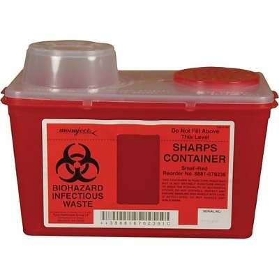 Sharps Container Small Short Rectangle