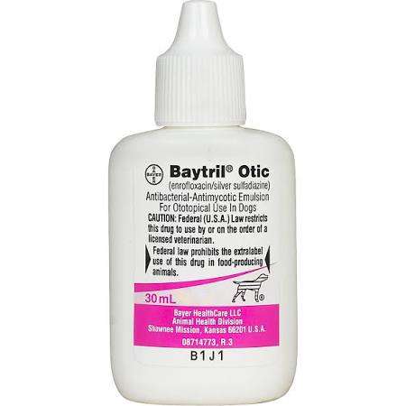 Baytril Otic (Enrofloxacin/Silver Sulfadiazine)