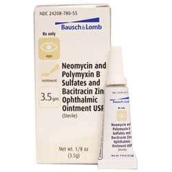 Neomycin 3.5mg/Polymyxin B 10,000U/Bacitracin Zinc 400U