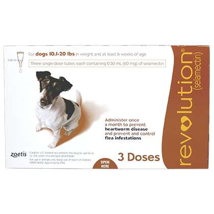 Revolution Canine (Brown 10-20 lbs)