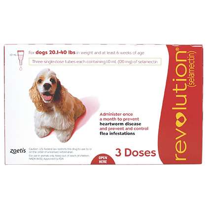 Revolution Canine (Red 20-40 lbs)