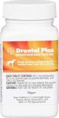 Drontal Plus Medium Dog 26-60 lbs (Praziquantel/Pyrantel Pamoate/Febantel)