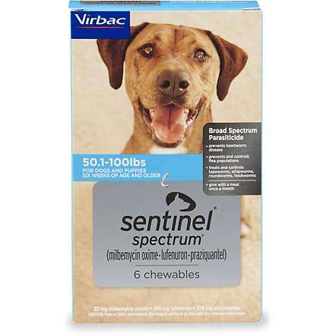 Sentinel Spectrum Canine (Blue 50-100 lbs)